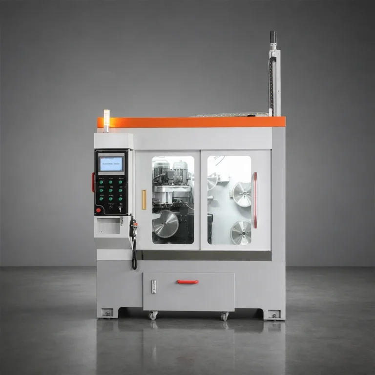 UB-MLC400J 3-Axis Saw Blade Side Angles Grinding Machine (3-Axis Truss Manipulator) front view
