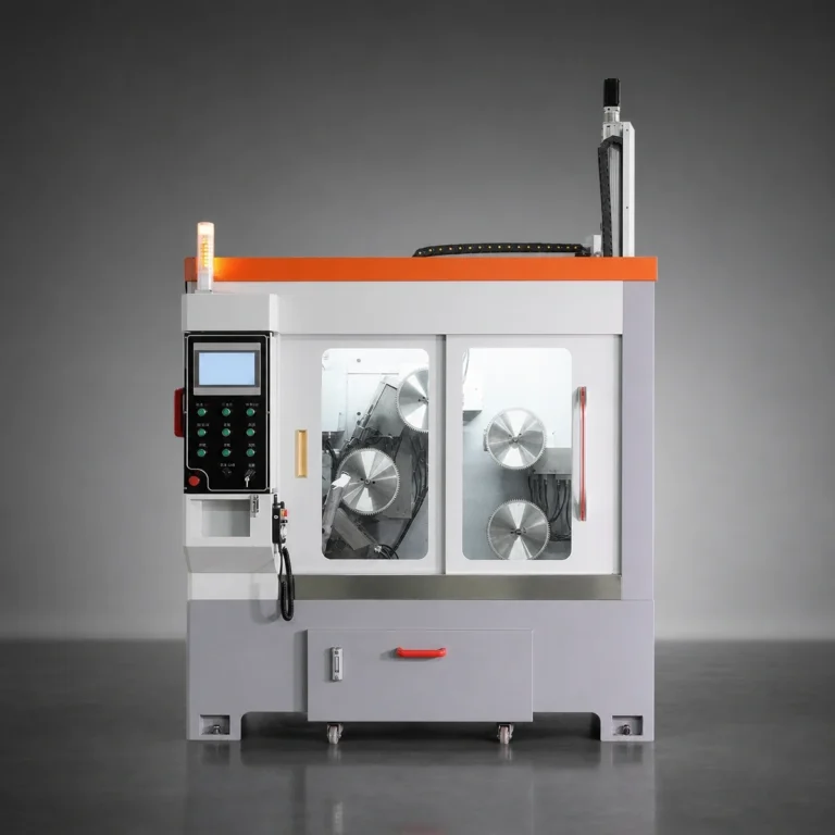 UB-MLQH400J 3-Axis Saw Blade Front and Back Angle Grinding Machine front view